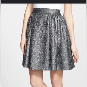 Kate Spade Metallic Silver Skirt.